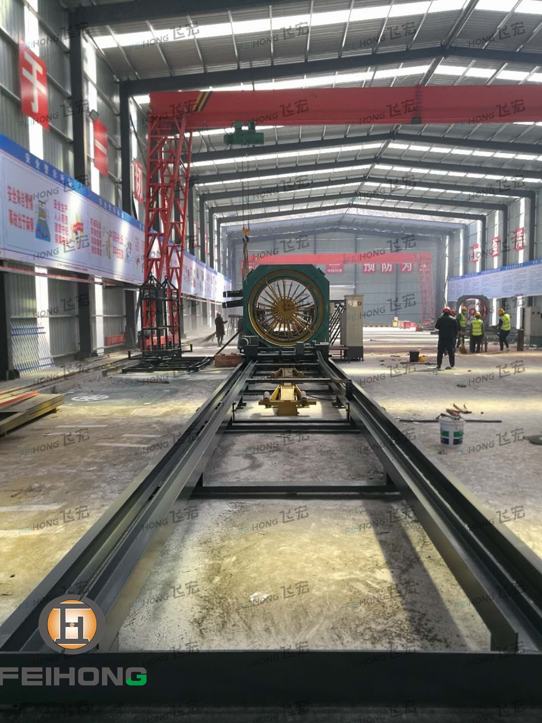 数控钢筋笼滚焊机进驻中铁十五局公路建设项目